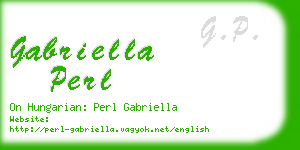 gabriella perl business card